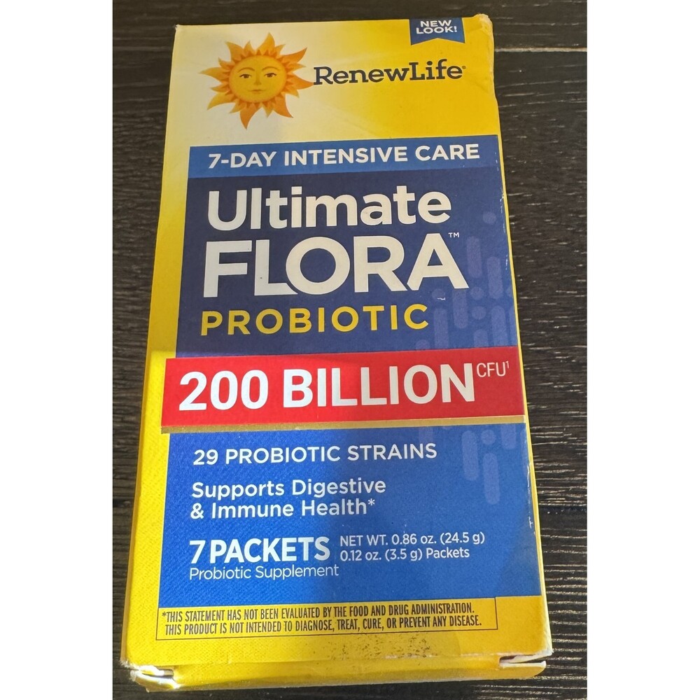 Renew Life Ultimate Flora Probiotic Powder 200 Billion CFU | 7 Packets 9/27